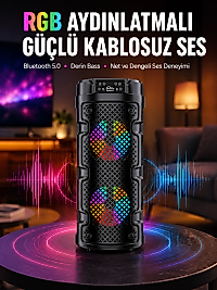 Bluetooth 5.0 Destekli Yüksek Ses Kaliteli Hoparlör Yeni Nesil