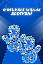 Giyilebilir Masaj Eldiveni 9 Bilyeli UUCZMASAJELDİVENİ1