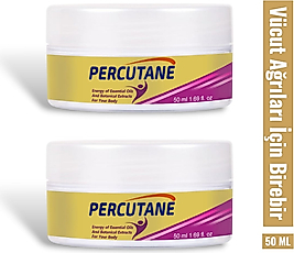 PERCUADET VÜCUT AĞRI YÖNETİMİ IÇİN HIZLI VE ETKİLİ MASAJ BAKIM KREMİ 50 ML X 2 ADET
