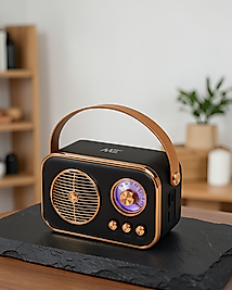 Retro Radyo Bluetooth FM Şarjlı Hoparlör UCZZZM4SPEAKER-4
