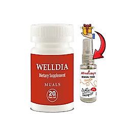 WELLDİA PROST PRO CAPS: 1 ADET ERKEKLERE ÖZEL FORMÜLLÜ 20Lİ TAKVİYELİK KAPSÜLLER + 30 ML AFRODİZAYN MASAJ YAĞI
