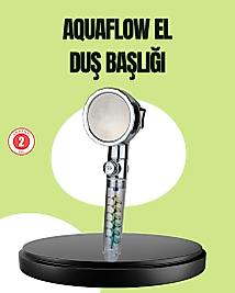 Basınçlı El Duşu Başlığı – Döner Pervaneli, Göz Kamaştıran Yağmur Etkisi