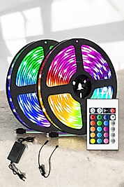 Yeni Nesil RGB Işıklı 10Metre Şerit LED Kumandalı Kullanım