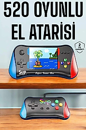 Retro 500 Oyunlu Nostaljik Oyunlu El Atari Gamebox Oyun Konsolu Çift Destekli