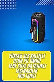 Bluetooth Hoparlör USB Şarjlı Uzun Pil Ömrü Android ve İOS Uyumlu Renkli Yeni Nesil