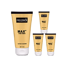 MEİZİRUİ MAX 4 ADET ERKEKLER İÇİN BÜYÜTÜCÜKALINLAŞTIRICI XXXLFASTEFFECT ED KREMİ - DOĞAL YAĞLI (MAX PLUS) PENİSMASAJ KREMİ