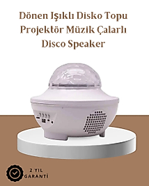 Müzik Ritimli Işık Değişimi & Dönen Dalga Efekti – Galaxy Projektör