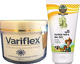 VARİFLEX VARİSLERİNİZE 100 ML KREM + IBN-I SİNA KUYRUK YAĞLI BAL ÖZLÜ KREM