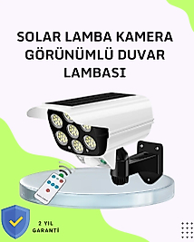 3 Modlu Güneş Paneli Aydınlatmalı Dış Mekan Güvenlik Işığı – IP65 Su Geçirmez, PIR Sensörlü