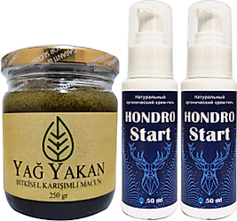 BURNERON YAĞYAKAN MACUN 250 ML + İLE YANINDA 2 ADET HONDRO STAR SIRT BEL KAS ISKELET HARİCİ UYGULAMA KREMİ 50 ML