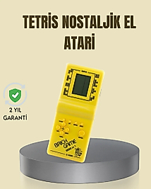Taşınabilir Tetris Oyunu El Konsolu – Dayanıklı Plastik, Pil ile Çalışan Retro Oyun Aleti