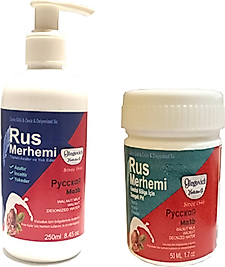 HİNTOHU TÜY DÖKÜCÜ AZALTICI RUS MERHEMİ 250 ML 1 ADET + GENİTAL BÖLGE MERHEMİ 50 ML 1 ADET