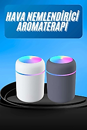 Humidifier LED Işıklı Mini Ortam Oda Kokusu Aromaterapi Buhardanlık