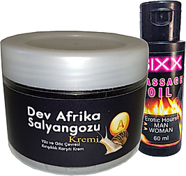 BONİE GİANT (KSIXX:26 AFRİKASALYANGOZU KREMİ YAŞLANMA KÀRŞITI DEV SALYANGOZ 100ML + 60 ML SIXX MASAJ YAĞI