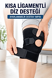 Ayarlanabilir Kısa Ligamentli Dizlik Açık Diz Kapağı Spor ve Günlük Kullanım