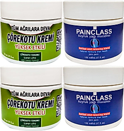 ÇÖREK OTU KREMİ 2 ADET 100 ML TESKİN KREMİ + 2 ADET PAİNCLASS 150 ML KUIYRUK YAĞI KREMİ TESKİN KREMİ