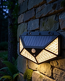 Güneş Enerjili 100 LED Bahçe Lambası XUCZZZDUVARLAMBASI-2-1