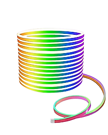 3 Metre RGB Akıllı Neon LED Şerit Işık Telefon ve Kumanda Kontrollü Ambiyans Aydınlatma