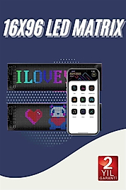 LED Matris Piksel Panel 5V USB UUCZZZ16X96LEDMATRİXXXXXX3