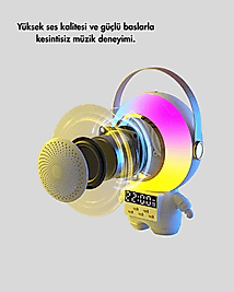 Astronot Bluetooth Hoparlör Kablosuz Mikrofonlu UCZZZTEKMİKROFONASTROSPEAKER-7