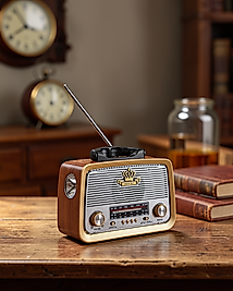 Taşınabilir Nostalji Radyo Bluetooth USB AUX Girişli UCZZZV01NOSTALJİ-4