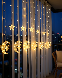 LED Perde Işık Hilal Yıldız Dekorasyonu UCZZZAYYILDIZDEKORATİF-3