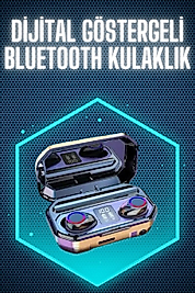 Bluetooth Kulaklık Android ve İOS Uyumlu ANC Özellikli Dijital Şarj Göstergeli