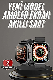 Akıllı Saat Kordon Hediyeli Güçlü Batarya Kapasiteli Titreşimli Bildirim Görme Unisex