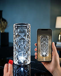 USB Şarjlı Gece Lambası Kristal 16 Renk RGB UCZKRİSTALLAMBAK1-1