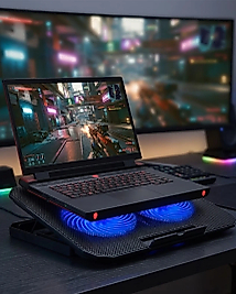 Laptop Soğutucu Stand Çift Fanlı 17 İnç Uyumlu Ayarlanabilir Notebook Altlığı