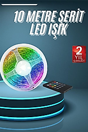 10M RGB Şerit LED Kumandalı Renkli İç Mekan