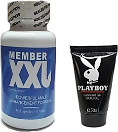 SÜPER HİNTOHU MEMBER XXL ERKEKLERE ÖZEL 60LI PLAYBOY 50 ML JEL