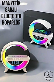 Bluetooth Hoparlör 15W Kablosuz Şarj LED Gece Lambası UUCZGOOGLEDİJİTAL2-1