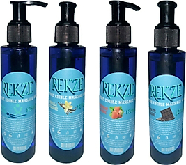 REKZE ERKEKLERE VE BAYANLARA ÖZEL 4 FARKLI ÇEŞİT AROMALI MASAJ YAĞI MASSAGE OİL 125ML