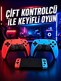Oyun Konsolu Kablosuz Kontrolcülü Retro Oyun Eğlence Sistemi