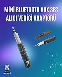 Mini Bluetooth Müzik Alıcısı | Ev & Araç Stereo Sistemlerine Kablosuz Bağlantı