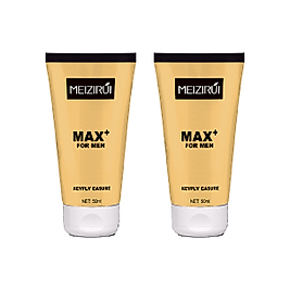 MEİZİRUİ MAX 2 ADET ERKEKLER İÇİN BÜYÜTÜCÜKALINLAŞTIRICI XXXLFASTEFFECT ED KREMİ - DOĞAL YAĞLI (MAX PLUS) PENİSMASAJ KREMİ