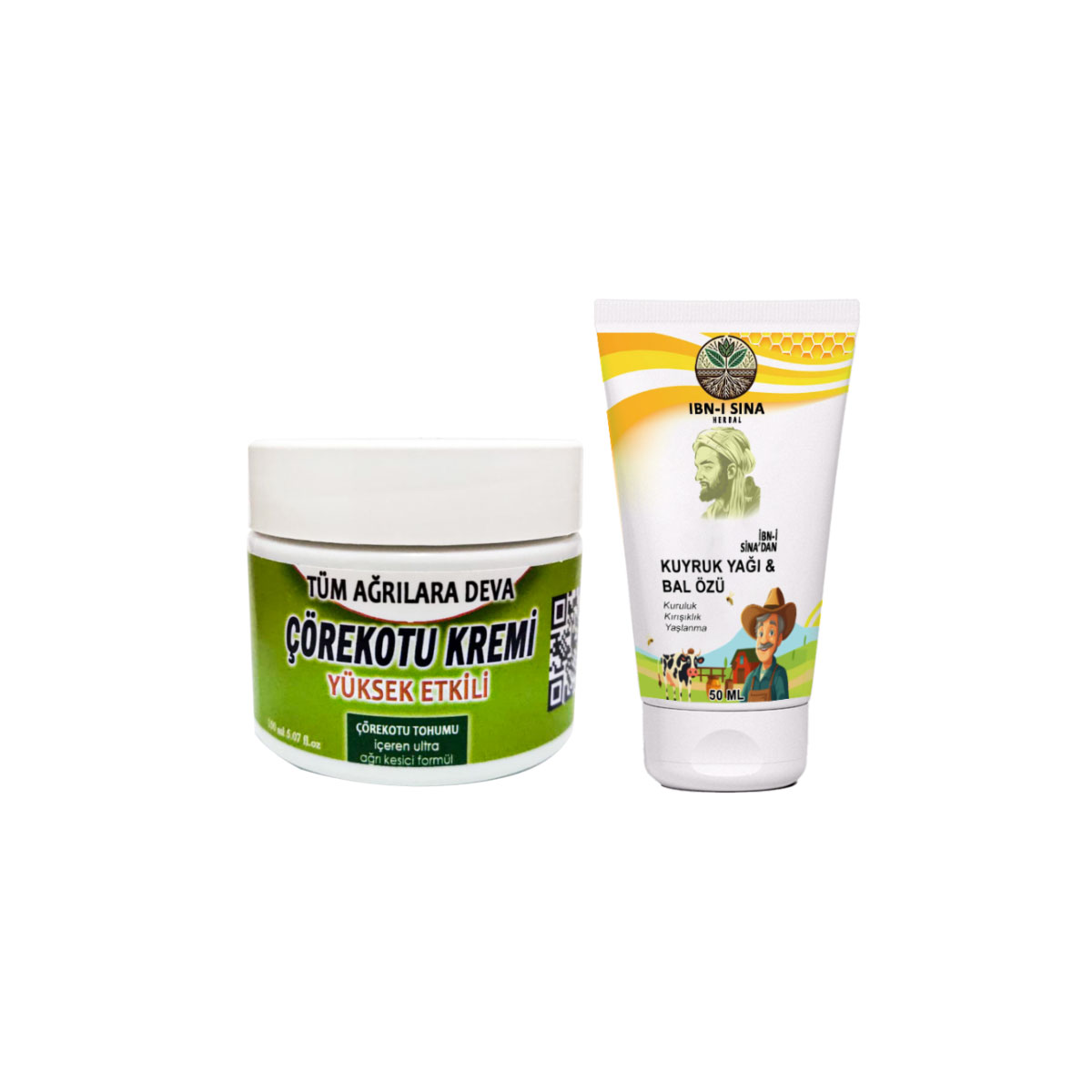 ÇÖREK OTU KREMİ 100ML+ İBN-İ SİNA KUYRUK YAĞ &BAL ÖZÜ KREM