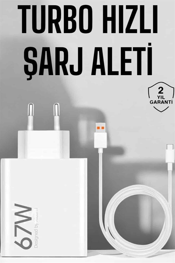 Şarj Adaptörü 67W Hızlı Şarj Turbo Type-C Uyumlu UUCZ67WŞARJ3